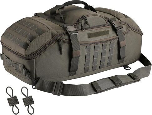 65L Large Duffle Bag, 3-in-1 Tactical Backpack MOLLE Pack for Sports, Gym, Outdoor, Black in Saudi Arabia