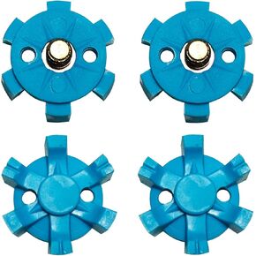 28 PCS Golf Shoes Spikes,1/4 Screw in Golf Cleats Replacemnt (Blue)