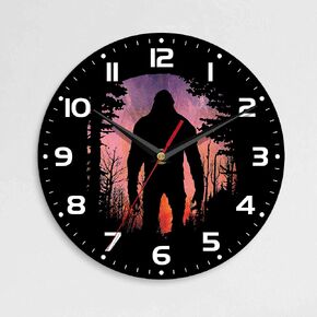 Wall Clock, 10 Inch Silent Non-Ticking Home Kitchen Decor, Battery Operated for Bathroom Bedroom Living Room Office(Abstract Mountain Sun)
