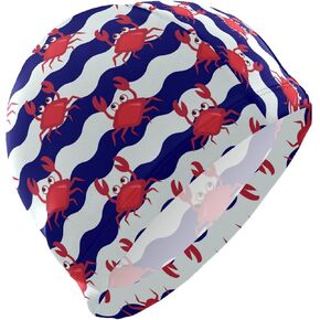 Polyester Swimming Cap Adult Swim Cap Women Men Unisex Funny Creative Pattern