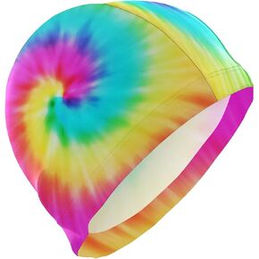 Polyester Swimming Cap Adult Swim Cap Women Men Unisex Funny Creative Pattern