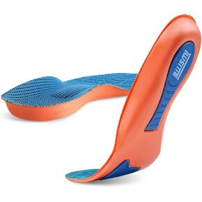Plantar Fasciitis Insoles,Cushioned Arch Support Insoles,Foot Arch Supports,Shoe Inserts, Memory Foam Shoe Inserts for Men (5-5 1/2) | Women (7-7 1/2)…
