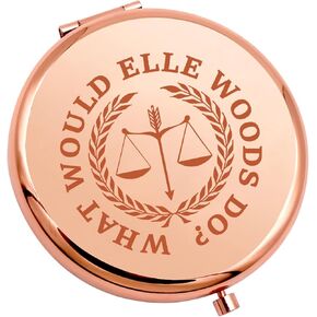CENWA What Would Elle Woods Do Pocket Mirror Law Student Gift Law School Graduation Gift Attorney Gift (Elle Woods Do M)