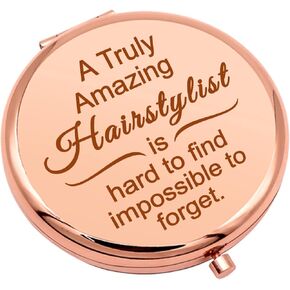 Hair Stylist Gifts for Women Hairdresser Gift Appreciation Gifts Compact Makeup Mirror for Hairdresser Thanks You gifts Folding Makeup Mirror for Salon Barber Birthday Christmas Graduation Gifts