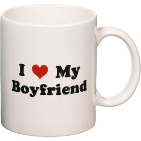 3dRose I Love My Boyfriend Mug, 11-Ounce