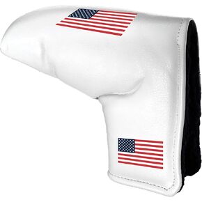 Team Golf Generic Team Golf Tour Blade Putter Cover (White), Fits Most Blade Putters, Scotty Cameron, Taylormade, Odyssey, Titleist, Ping, Callaway
