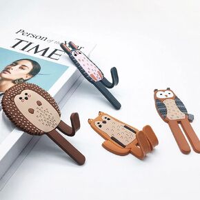 Cute Animal Magnetic Hooks Fridge Magnet Hook Towel Hook Key Holder Cute Animal Wall Mounted Magnetic Hook Home Decoration(4 Animals)