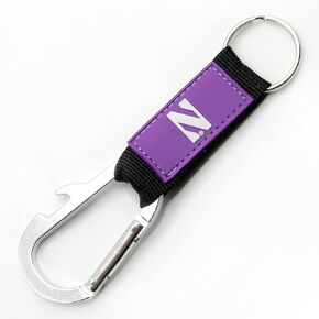 Pro Specialties Group Northwestern Wildcats Keychain Carabiner Wordmark Purple