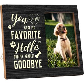Dog Pictures Frame, Love Dogs Photo Frame, Dog Lovers Gifts, New Puppy Gifts, Farmhouse Home Living Room Bedroom Office Decoration -102