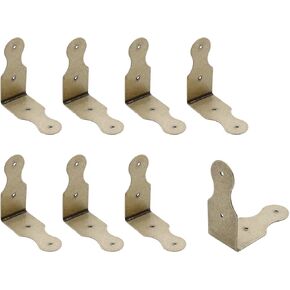 النحاس L قوس 2 "× 2" خمر ركيزة زاوية الحق الزخرفية الزاوية بين قوسين-8pcs in Kuwait