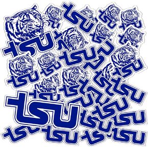 Desert Cactus Tennessee State University Sticker TSU Tigers Stickers Vinyl Decals Laptop Water Bottle Car Scrapbook T1 (Type 1-1)