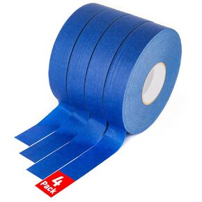 Painters Tape, Professional Masking Tape 4 Rolls, Masking Master for Precision Masking, 1.88 Inch Wide Blue Tape for Home, Paint, Labeling, DIY Art (1.88Inch X 60Yards), Total 787Yards
