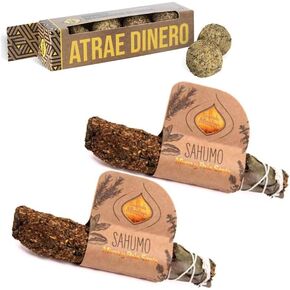 agrada Madre Organic Incense Smudge Bundle Sample – Premium Quality, 100% Sustainable, Vegan, Eco-Friendly, Therapeutic – Includes Palo Santo, Lavender, and More – 7 Inches Smudge