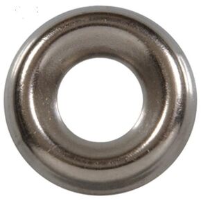 #12 Countersunk Finishing Washers (Pack of 20), for Screws/Bolts/Nails, Nickel Plated Steel - by Chipmunk Hardware, SS253046
