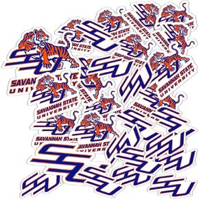 Desert Cactus Savannah State University SSU Tigers Stickers Vinyl Decals Laptop Water Bottle Car Scrapbook T1 (Type 1-1)