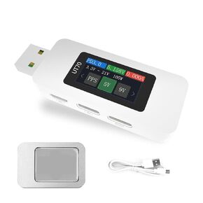 UT70 USB Tester 0-28V 7A USB Digital Voltage Current Power Tester Multimeter, Fast Charge Detection Trigger Capacity Ripple Measurement, PD2.0/PD3.0,QC2.0/QC3.0 ALIENTEK (UT70 USB Tester)