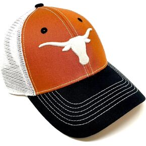 Eliminator Texas University Mascot Logo Curved Bill Mesh Trucker Snapback Hat