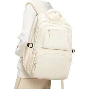 Coofay Unisex Mint Green College/University Backpack, 15.6 Inch Laptop Compatible, Water Resistant, Anti-Theft Pocket, Modern Design, Small Size