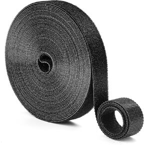 Double Sided Hook and Loop Tape, Self-Gripping Straps 2 Inch Wide, Cut to Length, Quick Wrap Cable Ties, Strips for Cords Wraps, Roll for Bundling Fastening Storage and Organization