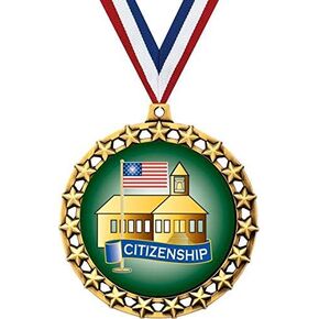 Citizenship Medal, 2 1/2" Galaxy Star Citizenship Medals, Great Citizen Awards Prime