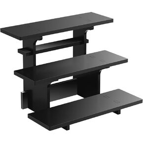 WEITELAI 3 Tier Retail Display Stand, Portable Product Display Stand, for Store Retail Cupcake、Candlesticks、Glasses、Jars、Crafts、Jewellery、Farmers Market Display Stand (Rectangular)