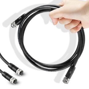 720073-6 5 Foot Ethernet Cable AS EC 5E Replace for Humminbird, Black Fit for APEX, SOLIX and ONIX