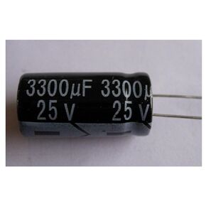 New 5PCS 3300uf 25v 25v3300uf 13 * 26mm 13X26mm 105° Radial Electrolytic Capacitor