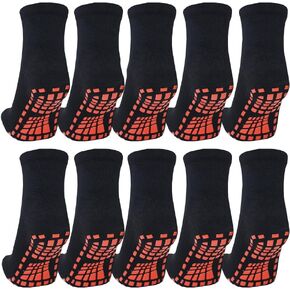 Toddler Socks with Grips Non Skid Trampoline Socks for Kids Bulk 10 Packs