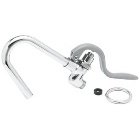 T&S Brass 002851-40 Gray Hook Nozzle and Self-Closing Valve