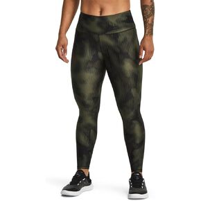 Under Armour HeatGear Printed Womens Fitness Ankle Legging Green - M