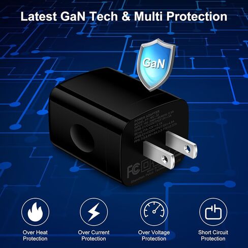 Samsung A15 5G Charger Block USB C 25W 2 Port PD Fast Charging Type C Wall Charger Plug Android Phone Power Adapter for Samsung Galaxy A35 A55 S24 Ultra A25 A14 A54 S23 FE S22 iPhone 15 Pro 2 Pack in Saudi Arabia
