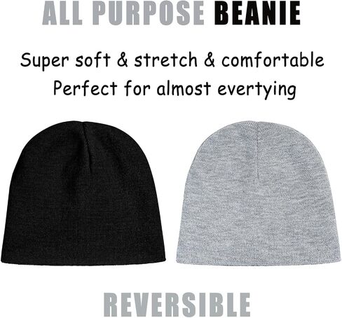 ZOORON Beanies for Men Womens Thick Knitted Unisex Winter Hats Beanies Skull Cap in Saudi Arabia