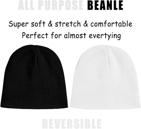 ZOORON Beanies for Men Womens Thick Knitted Unisex Winter Hats Beanies Skull Cap in Kuwait