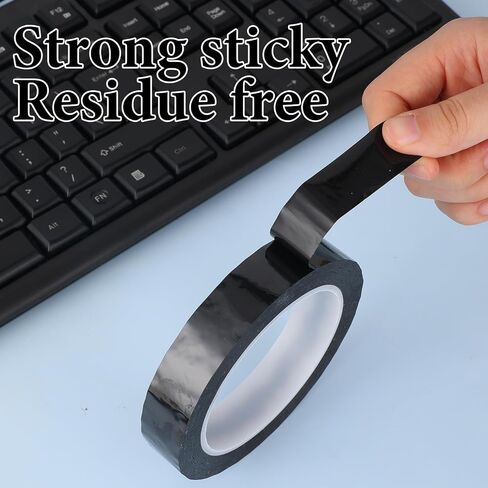 Blackout Tape 0.8Inch x 216Ft Light Blocking Sticker Tape Dark Masking Stickers to Blocking 80% of Light Light Dimming Stickers LED Cover Shading Tape for Routers Cable in Saudi Arabia