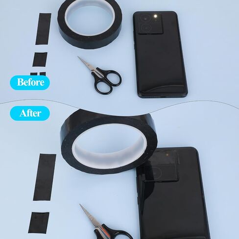 Blackout Tape 0.8Inch x 216Ft Light Blocking Sticker Tape Dark Masking Stickers to Blocking 80% of Light Light Dimming Stickers LED Cover Shading Tape for Routers Cable in Saudi Arabia