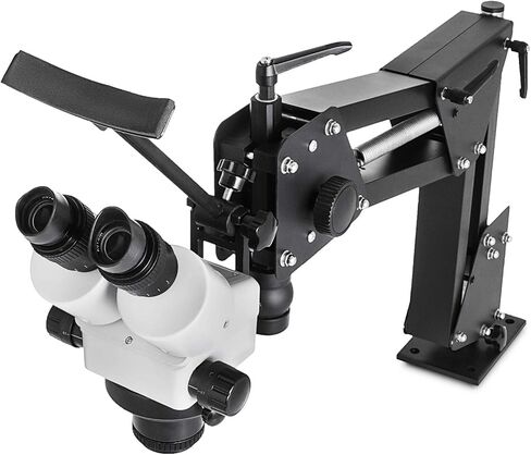 VEVOR Multi-Directional Microscope with Spring Bracket, 7X-45X Magnification Jewelry Microscope, Micro Jewelry Inlaid Stand with Integrated USB Ring LED Light, Jewelers Microscope for Jewelry Inlay in Saudi Arabia