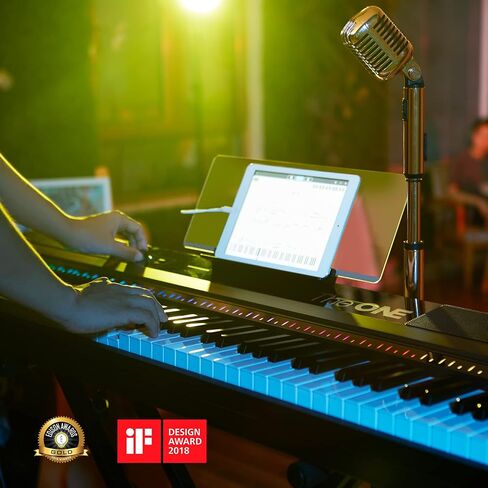 The ONE NEX Digital Piano, Piano Keyboard with 88 Hammer Action Keys for Beginner/Professional, Full Size Weighted Keyboard with Teaching LED Lights, Supports USB/Audio/Headphones/Sustain Pedal in Saudi Arabia