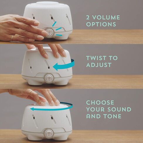 يوغا سليب دوم (أبيض/أزرق) | آلة الضوضاء البيضاء الأصلية | صوت طبيعي مهدئ من معجب حقيقي | إلغاء الضوضاء | علاج النوم، خصوصية المكتب، السفر | للكبار والأطفال | 101 ليلة المحاكمة in Kuwait