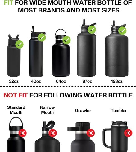 Spout Lid for Hydro Wide Mouth Flask 32 40 64 128 oz, BPA Free & Leak-Proof Replacement Chug Lid for Sports Water Bottle in Saudi Arabia
