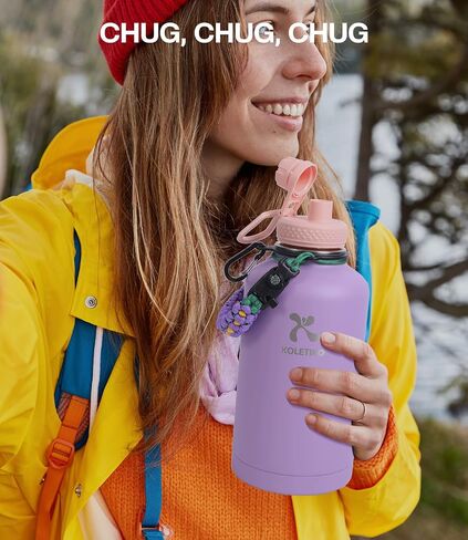 Spout Lid for Hydro Wide Mouth Flask 32 40 64 128 oz, BPA Free & Leak-Proof Replacement Chug Lid for Sports Water Bottle in Saudi Arabia