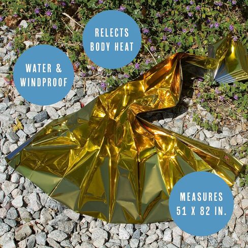 Hiker's Gold Emergency Blanket for Hiking, Backpacking, Camping in Saudi Arabia