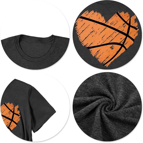 Baseball T Shirts for Women Baseball Mom Shirt Tee Funny Baseball Heart Graphic Casual Baseball Lover Gifts in Saudi Arabia