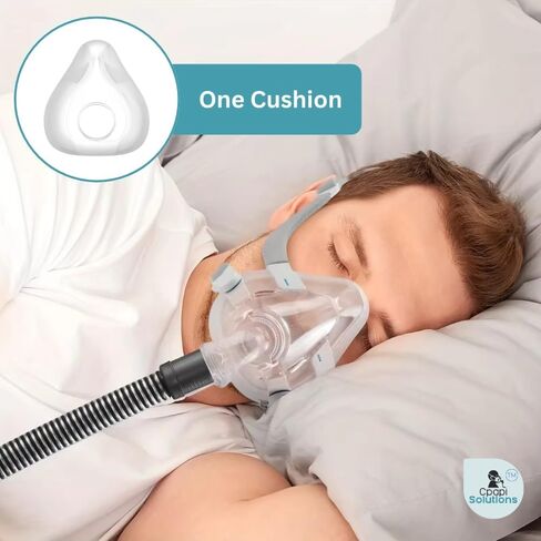 Replacement Cushion Compatible with F20 (Large) AirFit AirTouch CPAP Mask, Premium and Snug Fit, Soft and Durable Material, Covers Nose and Mouth, Large in Saudi Arabia