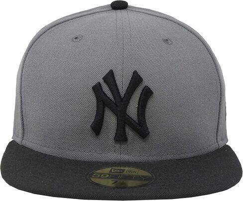 قبعة New Era 59Fifty Hat New York Yankees MLB Basic Storm رمادي/أسود قبعة ملائمة (7 3/4) in Saudi Arabia