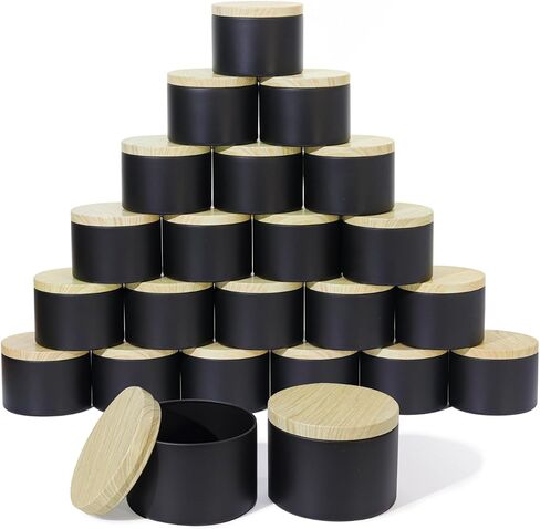 Candle Tins with Lids, 3 Wicks Candle Containers 12 Pack 14oz/420ml Seamless Bulk Candle Containers for Candle Making Supplies Wholesale Empty Candle Jars - Orange in Saudi Arabia