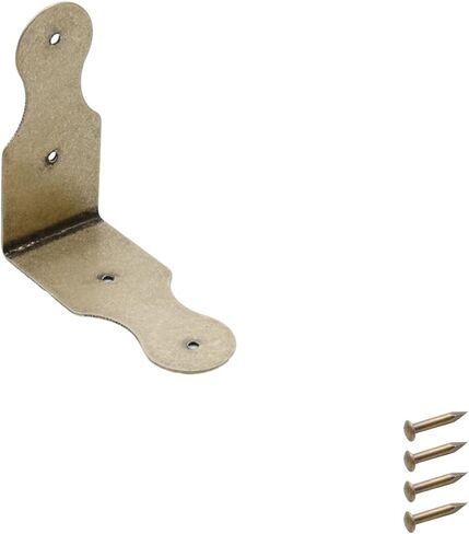 النحاس L قوس 2 "× 2" خمر ركيزة زاوية الحق الزخرفية الزاوية بين قوسين-8pcs in Kuwait