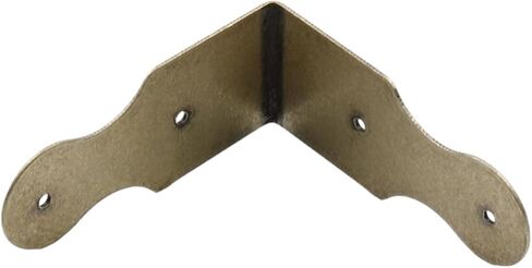 النحاس L قوس 2 "× 2" خمر ركيزة زاوية الحق الزخرفية الزاوية بين قوسين-8pcs in Kuwait