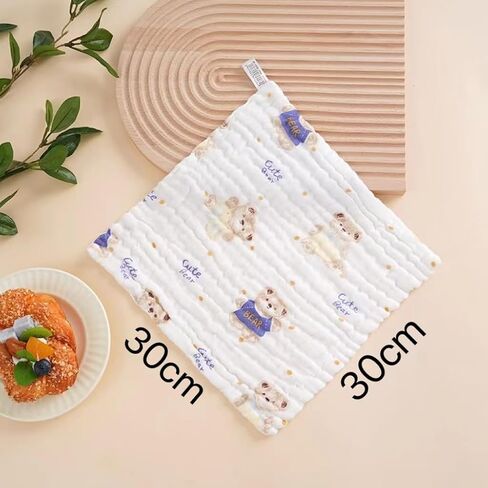 8pcs Baby Washcloths Soft Set | Baby Muslin Washcloth | Face Towels for Newborn with Sensitive Skin | Shower Gift for Baby Registry in Saudi Arabia