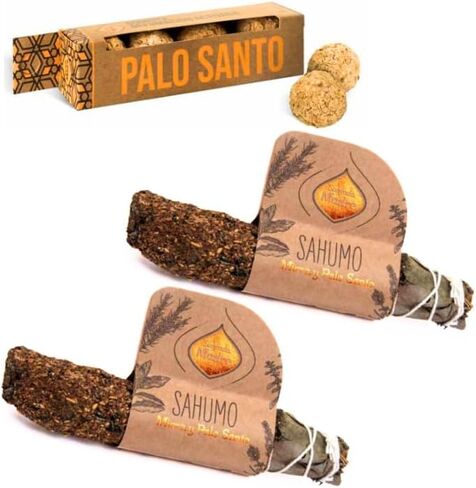 agrada Madre Organic Incense Smudge Bundle Sample – Premium Quality, 100% Sustainable, Vegan, Eco-Friendly, Therapeutic – Includes Palo Santo, Lavender, and More – 7 Inches Smudge in Saudi Arabia