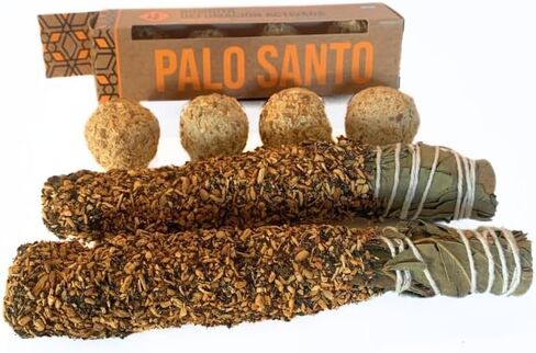 agrada Madre Organic Incense Smudge Bundle Sample – Premium Quality, 100% Sustainable, Vegan, Eco-Friendly, Therapeutic – Includes Palo Santo, Lavender, and More – 7 Inches Smudge in Saudi Arabia